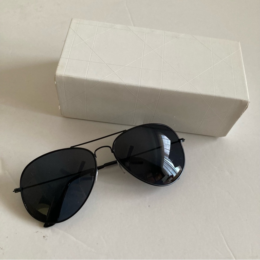 New Aviator All Black Sunglasses